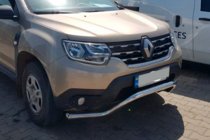 Renault Duster 2018–2024 Přední ochranný rám WT008 (nerez) fotografie 2