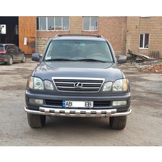 Přední ochranný rám ST015 (nerez) Lexus LX470 1998–2007 fotografie 4