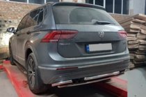 Volkswagen Tiguan 2016–2023 Zadní ochranný oblouk AK001-2 (nerez) fotografie 4