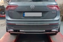 Volkswagen Tiguan 2016–2023 Zadní ochranný oblouk AK001-2 (nerez) fotografie 2