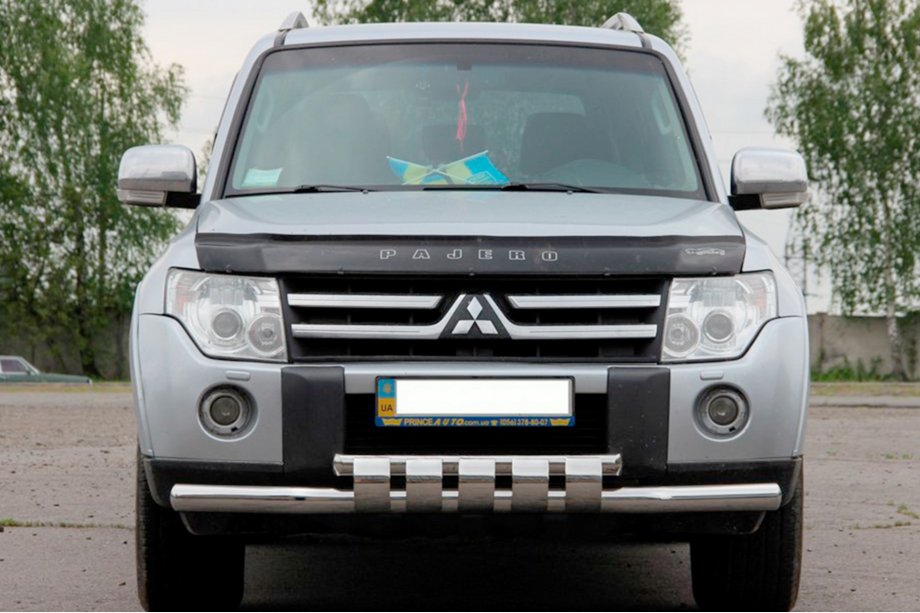 Mitsubishi Pajero Wagon IV 2006–2021 Přední ochranný rám ST015-13 (nerez) Image