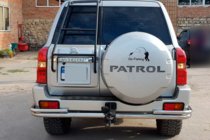 Nissan Patrol Y61 1997–2011 Zadní ochranný rám AK005-3 (nerez) fotografie 3