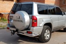 Nissan Patrol Y61 1997–2011 Zadní ochranný rám AK005-3 (nerez) fotografie 4