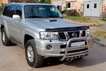 Nissan Patrol Y61 1997–2011 Nerezový přední ochranný rám QT007 fotografie 3