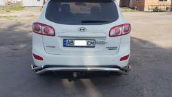 Hyundai Santa Fe 2 2006–2012 Zadní ochranný oblouk AK007-1 (nerez) fotografie 4
