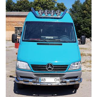 Přední ochranný rám ST015-2 (nerez) Mercedes Sprinter W901/902/903/904/905 1995–2006 fotografie 2