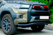 Toyota Hilux 2015– Přední ochranný rám Texas pro 2020+ (76 mm, černý) fotografie 2