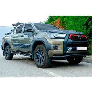 Přední ochranný rám Texas pro 2020+ (76 mm, černý) Toyota Hilux 2015– fotografie 3