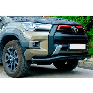 Přední ochranný rám Texas pro 2020+ (76 mm, černý) Toyota Hilux 2015– fotografie 2