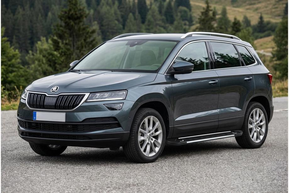 Skoda Karoq 2018– Boční nášlapy RedLine Black (2 ks, hliník) Image