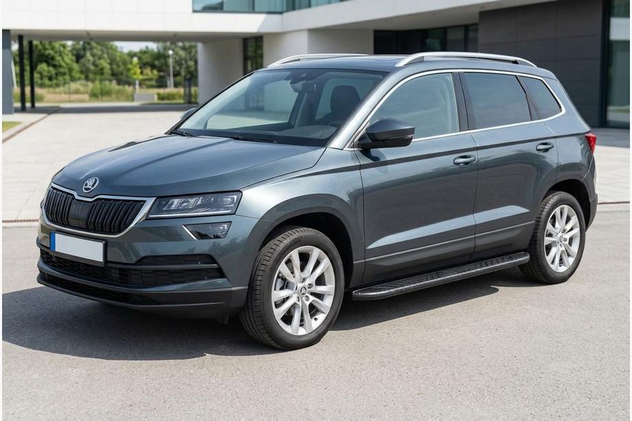 Skoda Karoq 2018– Boční prahy Bosphorus Black (2 ks, hliník) Image
