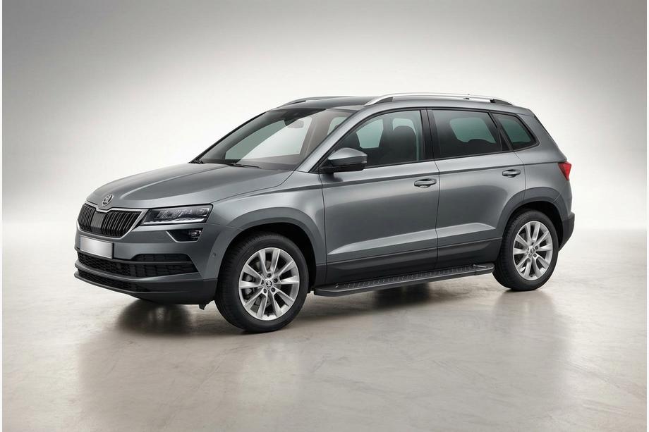 Skoda Karoq 2018– Boční nášlapy Allmond Black (2 ks, hliník) Image