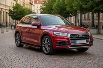 Audi Q5 2017–2025 Boční nášlapy Maya Red (2 ks, hliník) fotografie 1