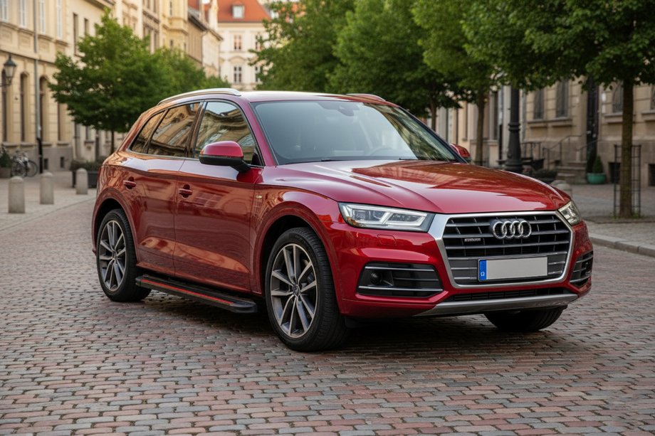 Audi Q5 2017–2025 Boční nášlapy Maya Red (2 ks, hliník) Image
