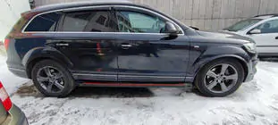 Audi Q7 2005–2015 Boční nášlapy Maya Red (2 ks, hliník) fotografie 3