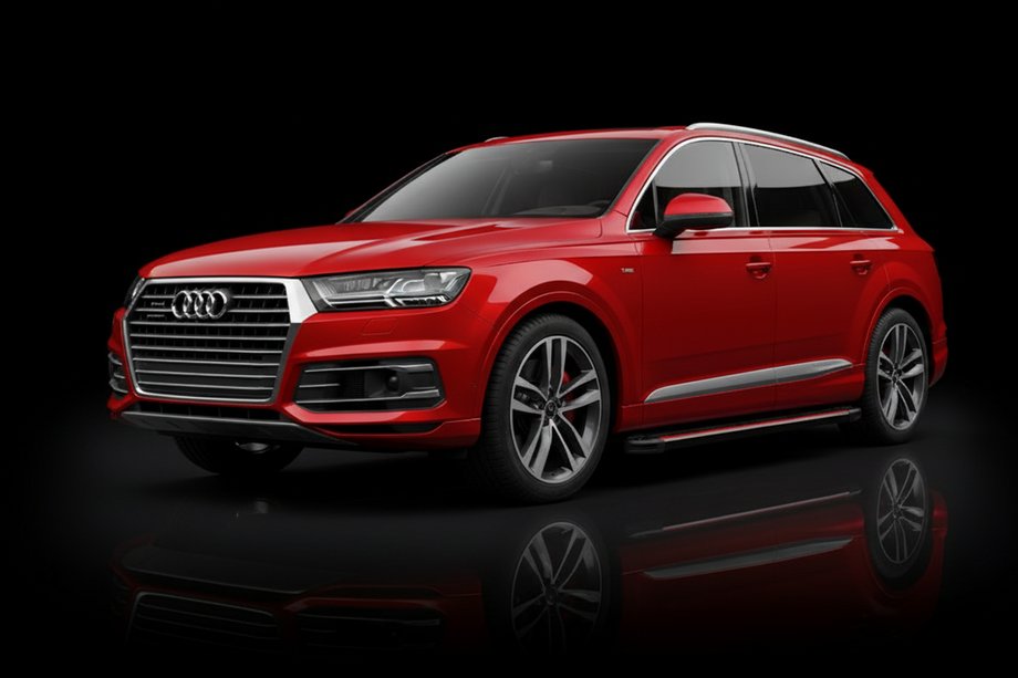 Audi Q7 2015–2026 Boční nášlapy Maya Red (2 ks, hliník) Image