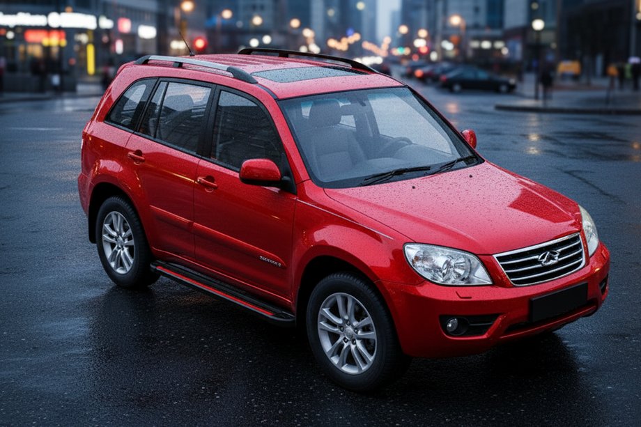 Chery Tiggo 1 2005–2016 Boční nášlapy Maya Red (2 ks, hliník) Fotografie 1