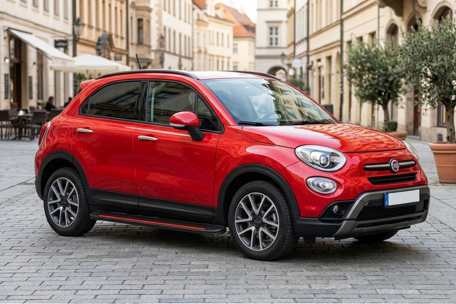 Fiat 500X 2014–2024 Boční nášlapy Maya Red (2 ks, hliník) Image