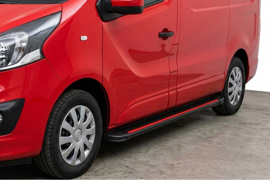 Fiat Talento 2016– Boční nášlapy Maya Red (2 ks, hliník) Image
