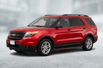 Ford Explorer 2011–2019 Boční nášlapy Maya Red (2 ks, hliník) fotografie 1