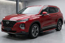 Hyundai Santa Fe 4 2018–2023 Boční nášlapy Maya Red (2 ks, hliník) fotografie 1