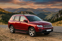 Jeep Compass 2006–2016 Boční nášlapy Maya Red (2 ks, hliník) fotografie 1