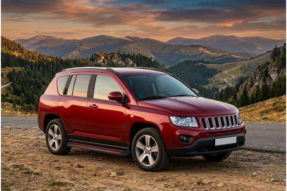 Jeep Compass 2006–2016 Boční nášlapy Maya Red (2 ks, hliník) Image