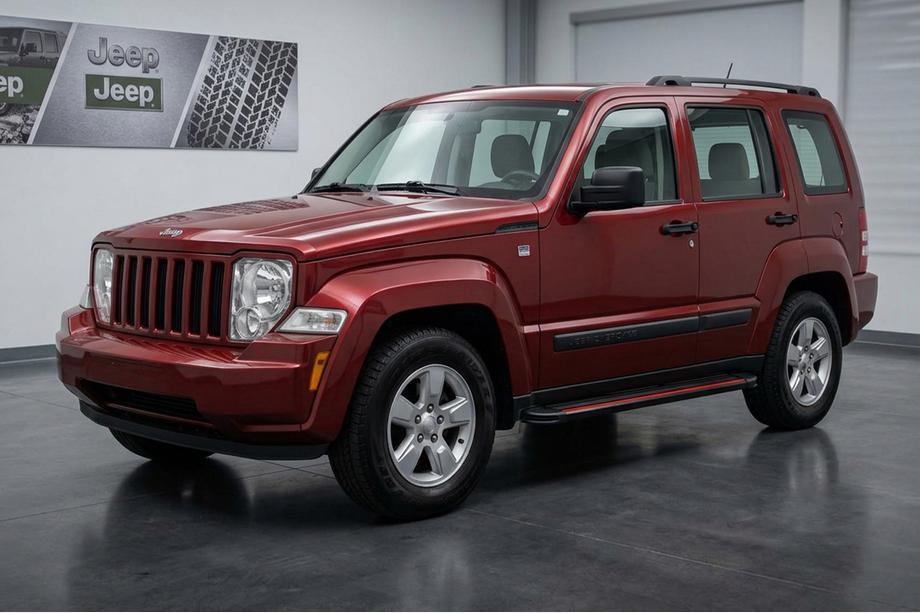 Jeep Cherokee/Liberty 2007–2013 Boční nášlapy Maya Red (2 ks, hliník) Fotografie 1