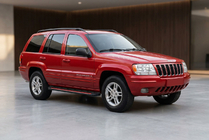 Jeep Grand Cherokee WJ 1999–2004 Boční nášlapy Maya Red (2 ks, hliník) fotografie 1
