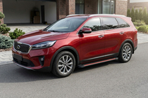 Kia Sorento III UM 2014–2020 Boční nášlapy Maya Red (2 ks, hliník) fotografie 1