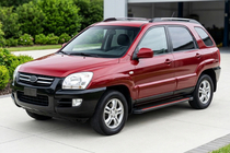 Kia Sportage 2004–2010 Boční nášlapy Maya Red (2 ks, hliník) fotografie 1
