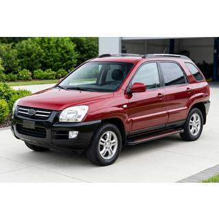 Boční nášlapy Maya Red (2 ks, hliník) Kia Sportage 2004–2010 fotografie 1
