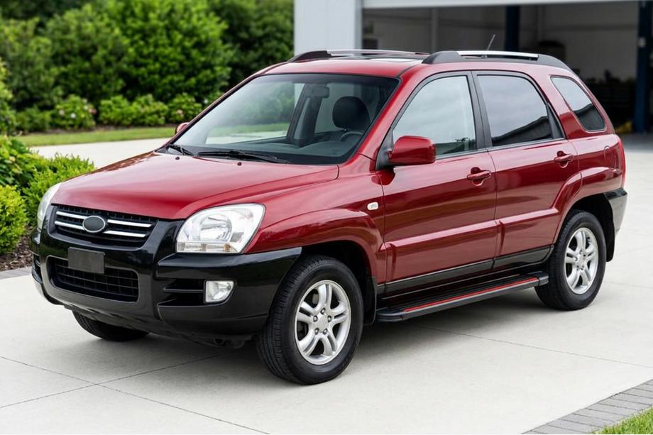 Kia Sportage 2004–2010 Boční nášlapy Maya Red (2 ks, hliník) Image