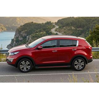 Boční nášlapy Maya Red-Black (2 ks, hliník) Kia Sportage 2010–2015 fotografie 1