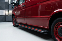 Mercedes Vito/V-class W447 2014– Boční nášlapy Maya Red-Black (2 ks, hliník) Krátká a střední fotografie 1