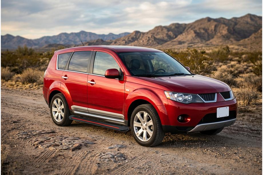 Mitsubishi Outlander 2006–2012 Boční nášlapy Maya Red (2 ks, hliník) Image