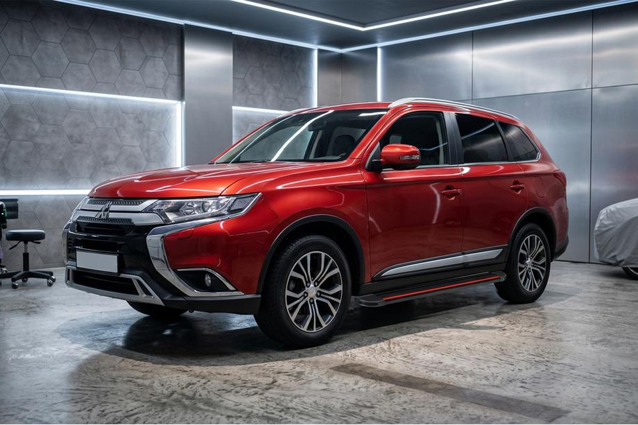 Mitsubishi Outlander 2012–2021 Boční nášlapy Maya Red (2 ks, hliník) Image