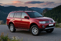Mitsubishi Pajero Sport 2008–2015 Boční nášlapy Maya Red (2 ks, hliník) fotografie 1