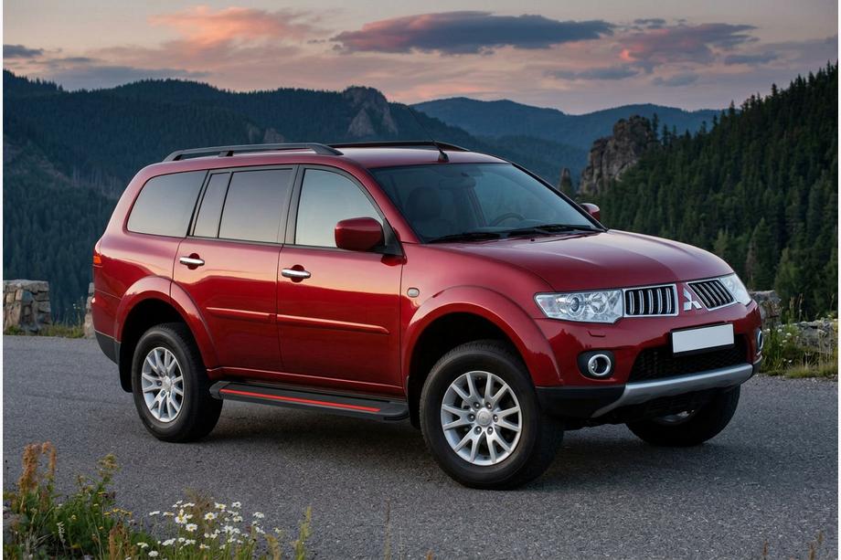 Mitsubishi Pajero Sport 2008–2015 Boční nášlapy Maya Red (2 ks, hliník) Image