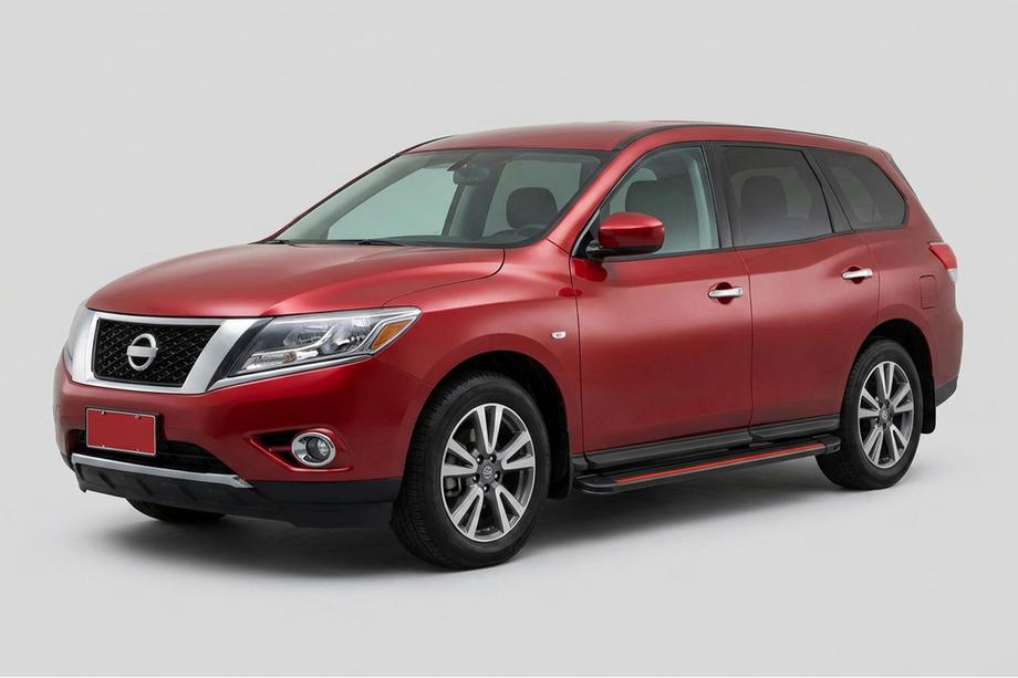 Nissan Pathfinder R52 2012–2021 Boční nášlapy Maya Red (2 ks, hliník) Image