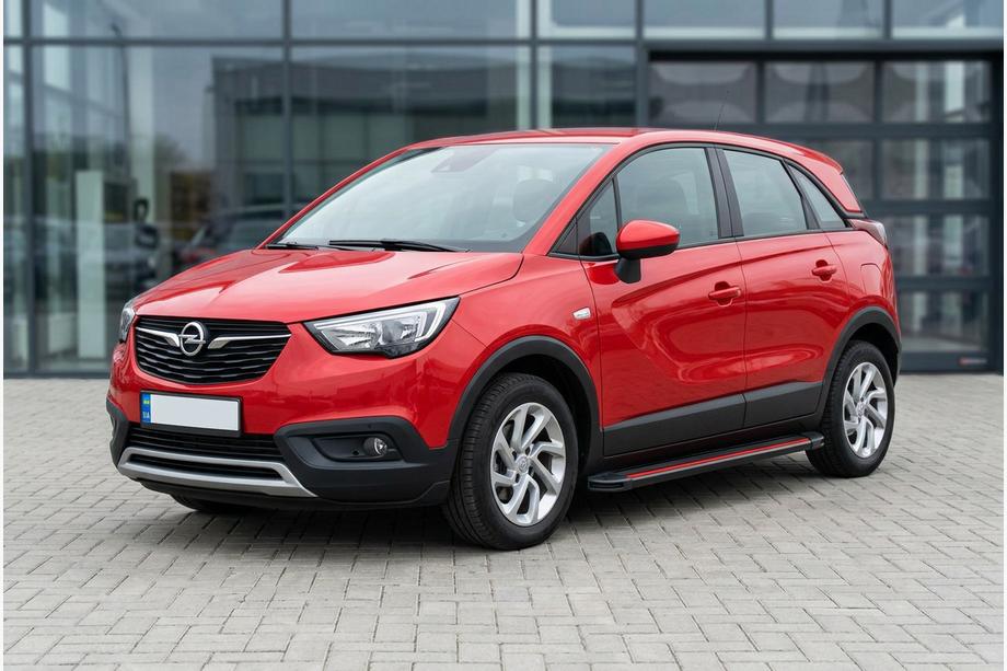Opel Crossland X 2017–2024 Boční nášlapy Maya Red (2 ks, hliník) Image