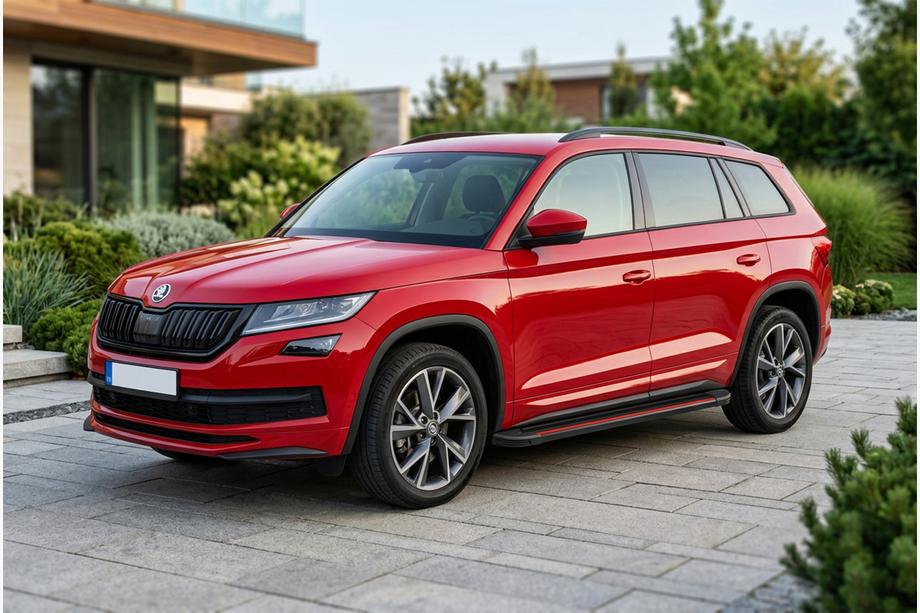 Skoda Kodiaq 2016–2023 Boční nášlapy Maya Red (2 ks, hliník) Image