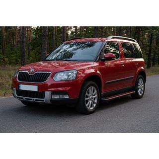 Boční nášlapy Maya Red (2 ks, hliník) Skoda Yeti 2009–2017 fotografie 1
