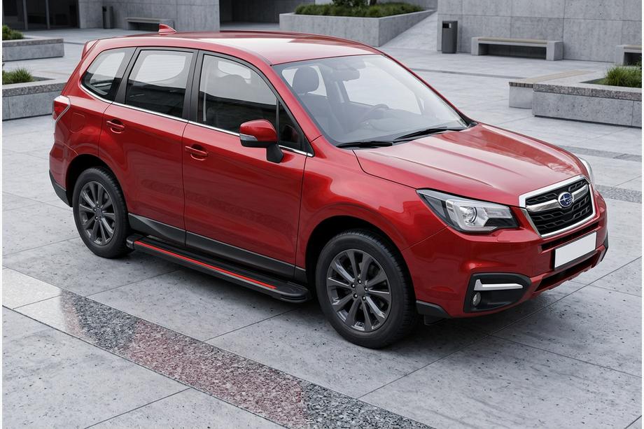 Subaru Forester 2013–2018 Boční nášlapy Maya Red (2 ks, hliník) Image