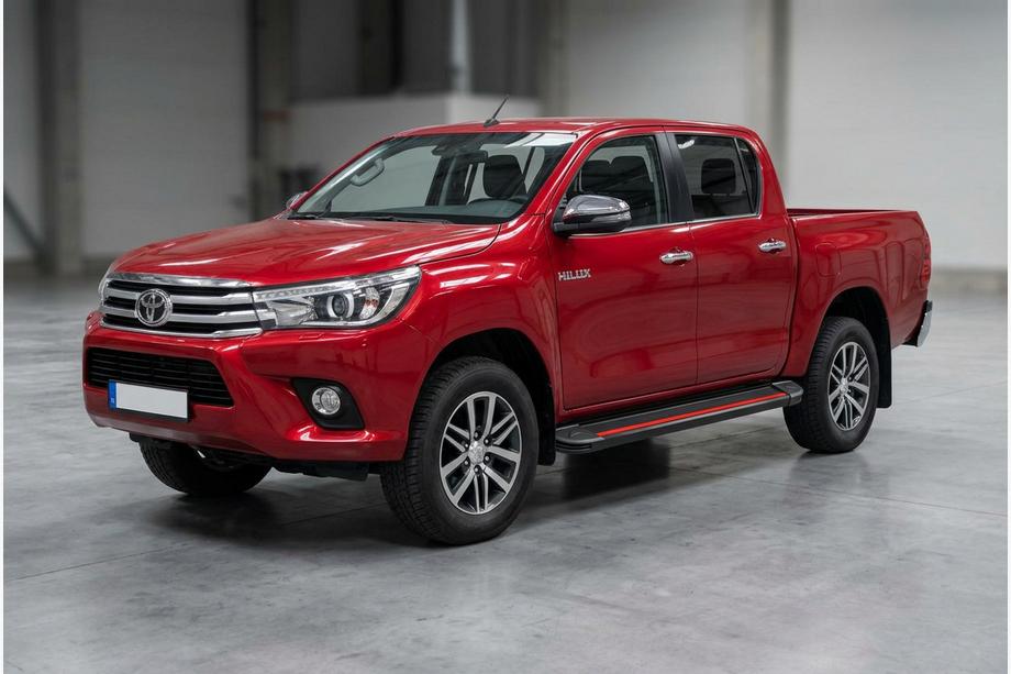 Toyota Hilux 2015– Boční nášlapy Maya Red (2 ks, hliník) Image