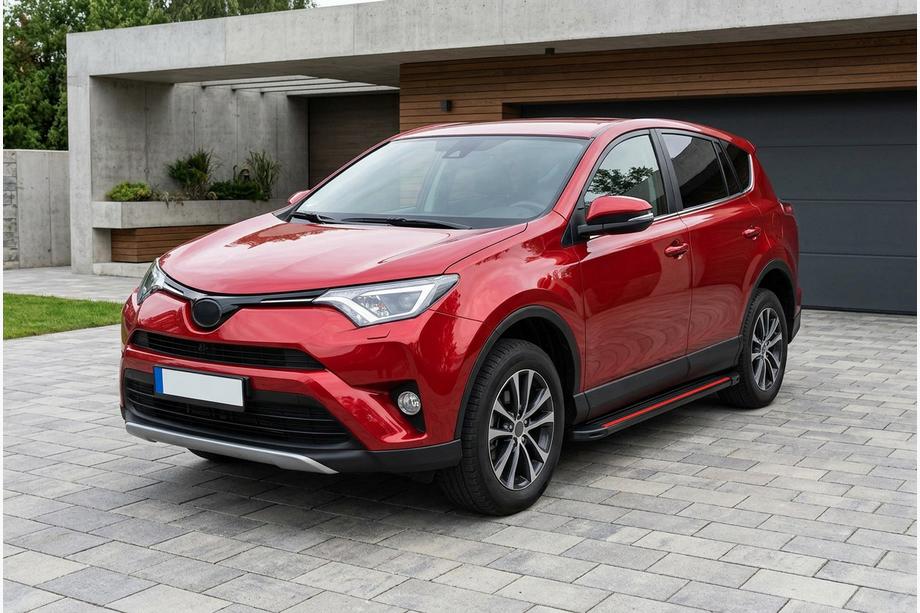 Toyota Rav 4 2013–2018 Boční nášlapy Maya Red (2 ks, hliník) Fotografie 1