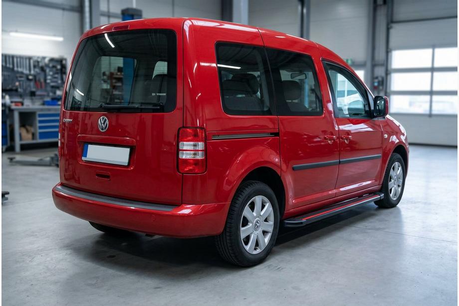 Volkswagen Caddy 2004–2010 Boční nášlapy Maya Red (2 ks, hliník) Image