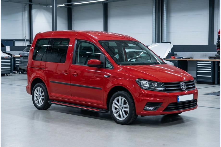 Volkswagen Caddy 2015–2020 Boční nášlapy Maya Red (2 ks, hliník) Image