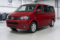 Volkswagen T5 2010–2015 Boční nášlapy Maya Red (2 ks, hliník) Krátký rozvor fotografie 1