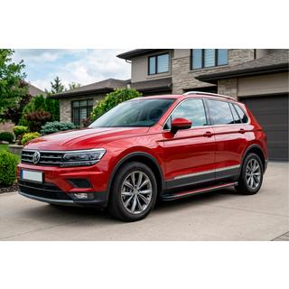Boční nášlapy Maya Red (2 ks, hliník) Volkswagen Tiguan 2016–2023 fotografie 1